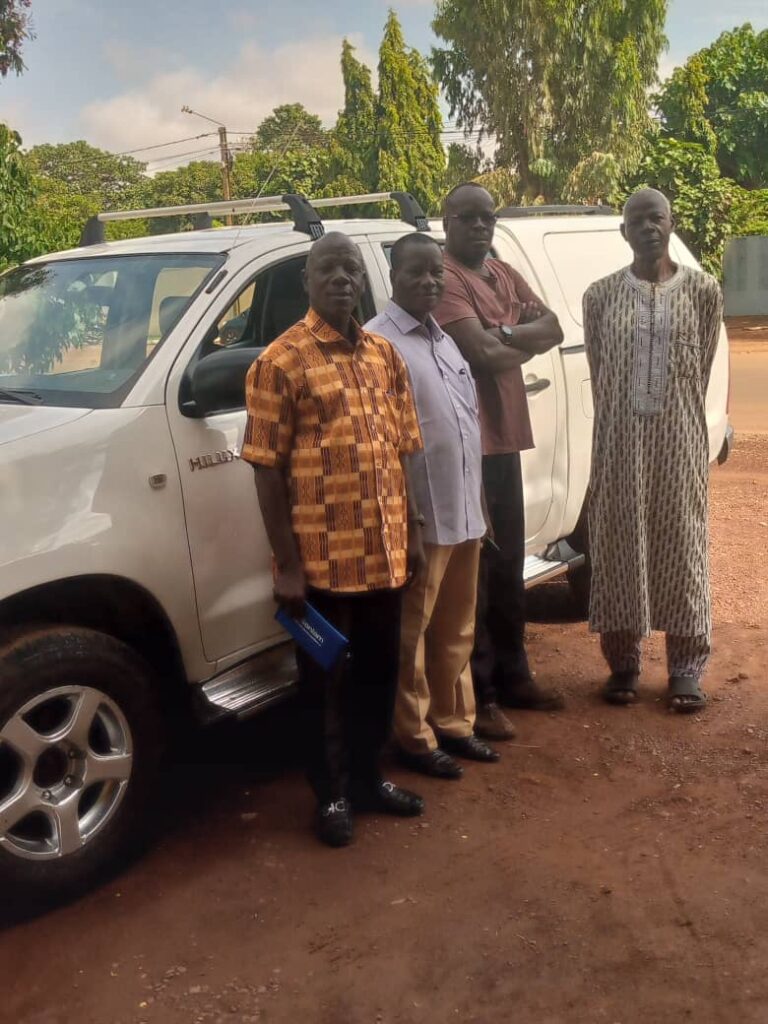 Pastors with new truck